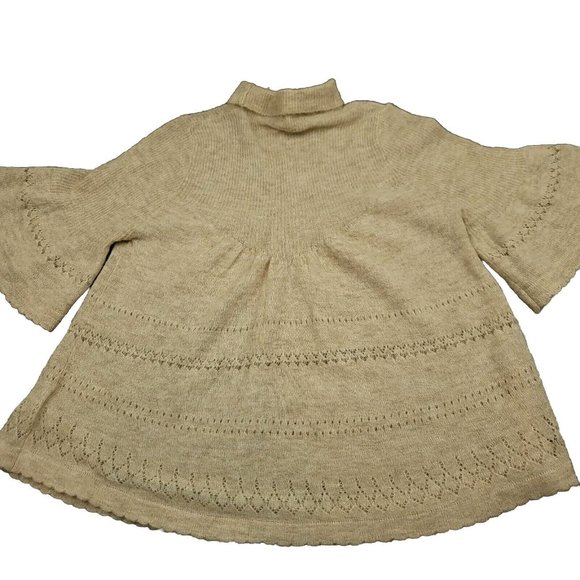 Anthropologie Feather Bone Womens SP Blouse Merino Wool Baby‎ Alpaca Blend - Picture 1 of 10